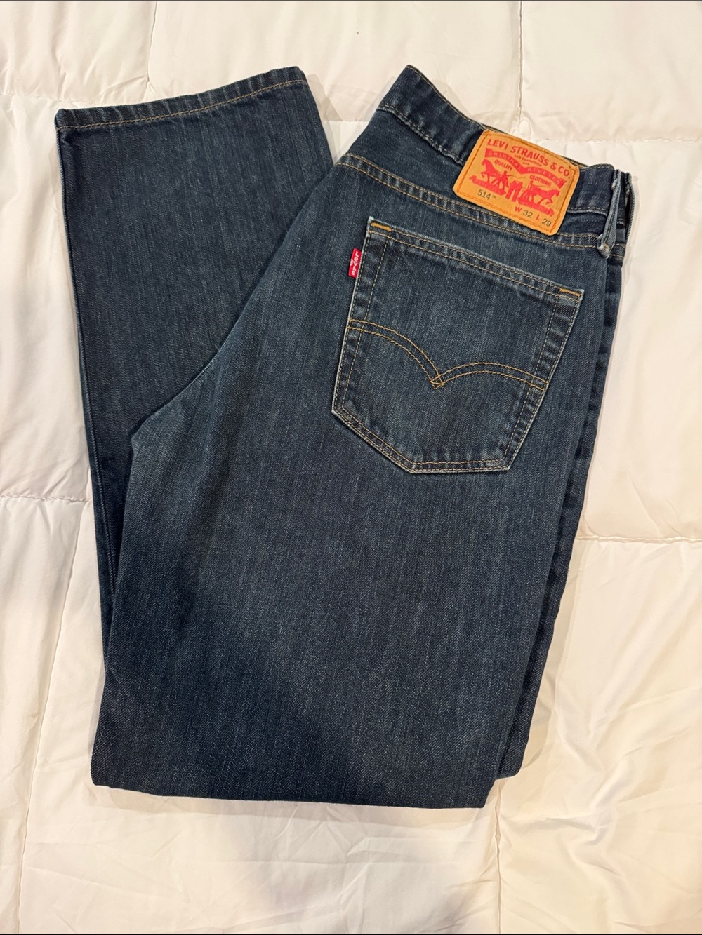 Levi's Men’s Dark Blue Straight-Leg Jeans